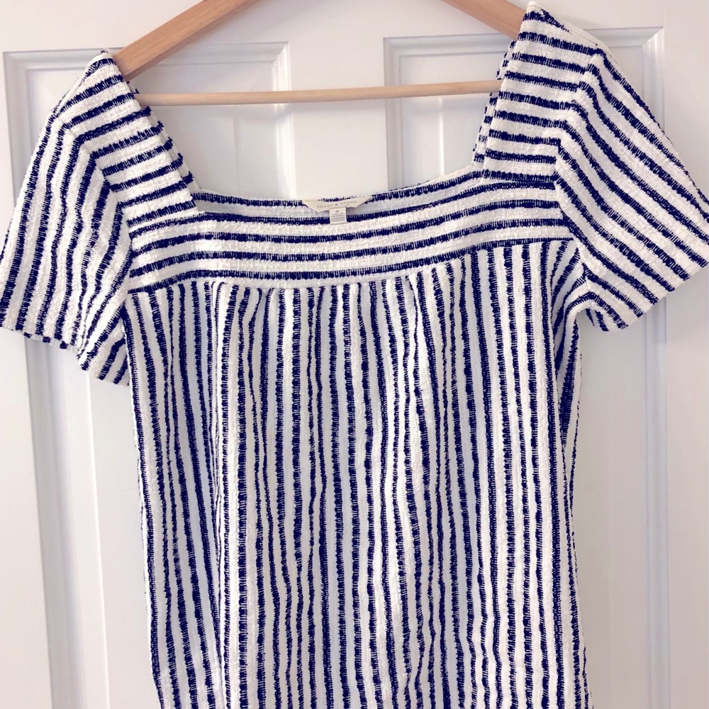 Lucky Brand off-the-shoulder shirt.